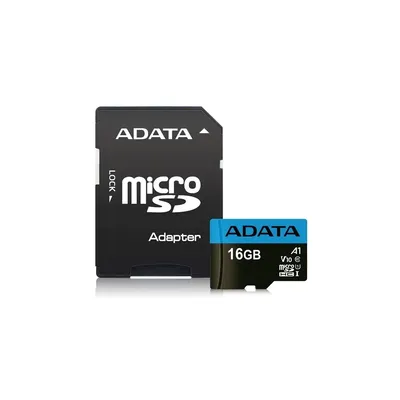 16GB SD micro Premier SDHC Class 10 UHS-I memóriakárty+adapt AUSDH16GUICL10A1-RA1 fotó