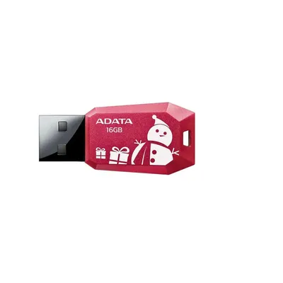 16GB PenDrive USB2.0 Piros karácsonyi ADATA AUV100F-16G-RRD Flash Drive AUV100F-16G-RRD fotó