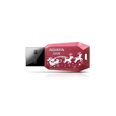 32GB PenDrive USB2.0 Piros karácsonyi ADATA AUV100F-32G-RRD Flash Drive AUV100F-32G-RRD fotó