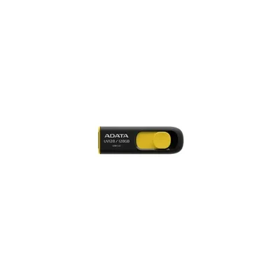 32GB Pendrive USB3.1 Fekete-sárga ADATA UV128 AUV128-32G-RBY fotó