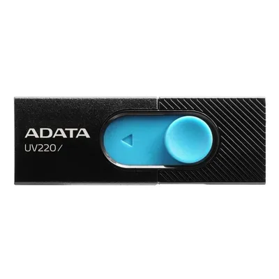 16GB PenDrive USB2.0 Fekete-Kék ADATA AUV220-16G-RBKBL Flash Drive AUV220-16G-RBKBL fotó