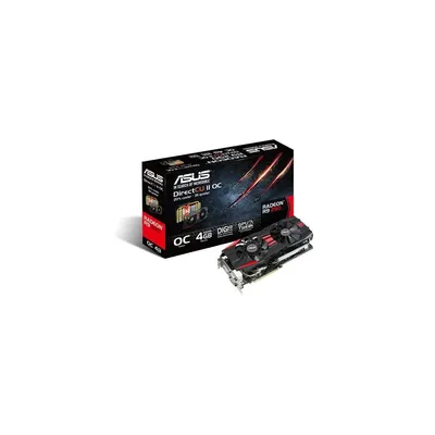 Asus R9290-DC2OC-4GD5 videókártya AVR9290DC2OC4GD5 fotó