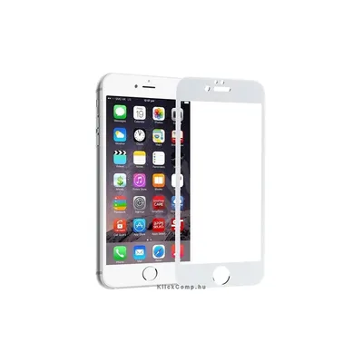 Képernyővédő üveglap 3D iPhone 6 (fehér; dobozos) BH01 fotó