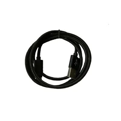 Adatkábel BlackBird Type-c USB harisnyázott 1m fekete - Már
