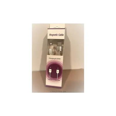 Kábel Mágneses Rózsaarany; USB-Lightning; Telefonban hagyható mágneses csatlakozóvég; Retail csomag BH52R fotó