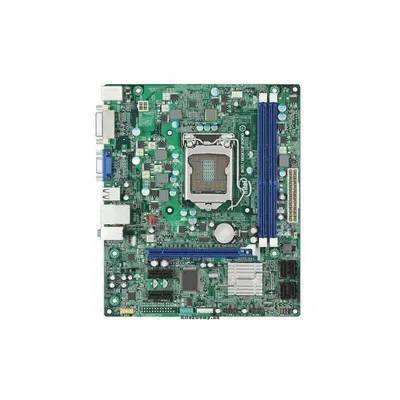 INTEL Main Board Desktop iH61 S1155, DDR3, PS 2,USB2.0,LAN,VGA,DVI,Audio Line-In,Audio Line-Out,Microphone-In,SATA II mATX Bulk BLKDH61BF fotó