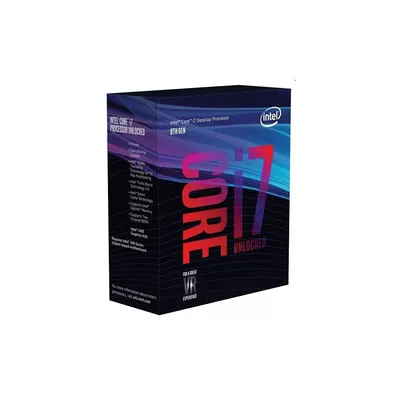 Intel processzor Core i7 3,70GHz LGA1151 12MB (i7-8700K) box BX80684I78700K fotó
