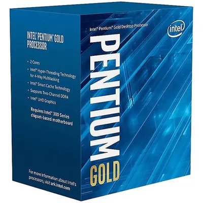 Intel Processzor Pentium LGA1200 4,30GHz 4MB Pentium G6605 box CPU BX80701G6605 fotó