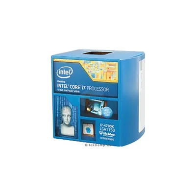 Processzor Intel Core i7-4790K 4000Mhz 8MBL3 Cache 22nm 88W skt1150 Haswell BOX BXF80646I74790K fotó