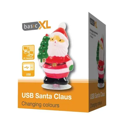USB Santa Claus with changing colours BXL-USBXMAS1 fotó