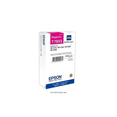 EPSON WorkForce Pro WP-5000 tintaPatron XXL Piros Magenta 4k C13T789340 fotó