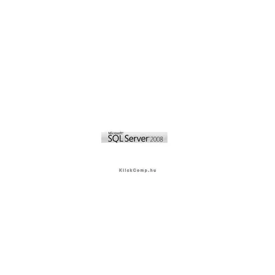 Microsoft SQL Svr for Small Bus 2008 R2 English 1pk DSP OEI DVD 5 Clt C9C-00500 fotó