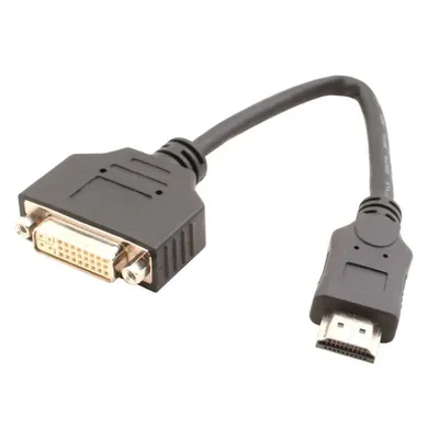 Adapter , HDMI 19P M TO DVI 24+5P F 100mm 2 év CA00096-R0 fotó
