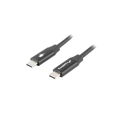 Lanberg USB-C kábel 0,5m CA-CMCM-40CU-0005-BK fotó