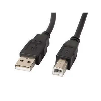 Lanberg USB-A ->USB-B kábel 100cm CA-USBA-10CC-0010-BK fotó