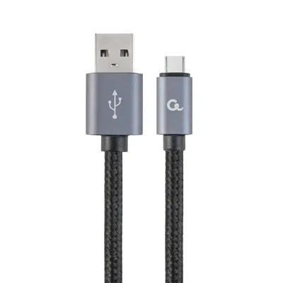 Kábel USB2.0 - USB Type-C cable 1,8m Black Gembird CCB-MUSB2B-AMCM-6 fotó