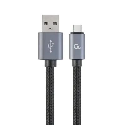 Kábel USB2.0 - USB Type-C cable 1,8m Black Gembird - Már nem forgalmazott termék CCB-MUSB2B-AMCM-6 fotó