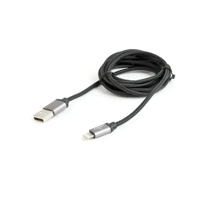 Kábel USB2.0 - Lightning cable 1,8m iPhone5 cablexpert Black CCB-mUSB2B-AMLM-6 fotó