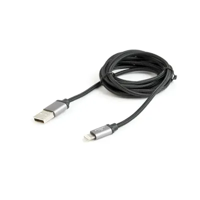 Kábel USB2.0 - Lightning cable 1,8m  iPhone5 cablexpert Black CCB-mUSB2B-AMLM-6 fotó