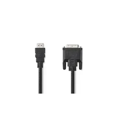 HDMI DVI-D Kábel Nedis 2M fekete - Már nem CCGP34800BK20 fotó