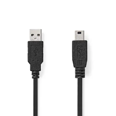 USB kábel USB A - mini B 5pin USB2.0  1m CCGP60300BK10 fotó