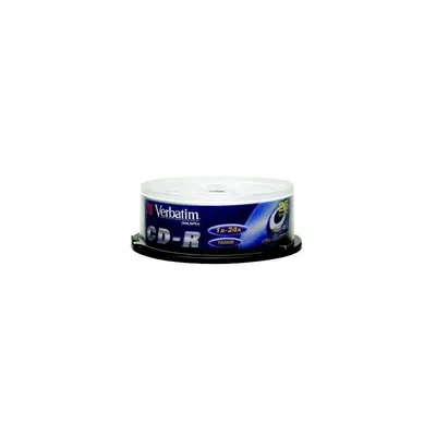 CD DISK VERBATIM 700 MB, 80min, 52x henger 25db - Már nem forgalmazott termék CDV7052B25DL fotó