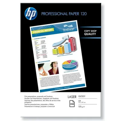 hp prof. laser paper Glossy, A4 120g 250 sheet CG964A fotó