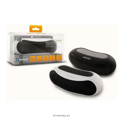 Bluetooth wireless speaker with white color including micro USB cable 3.5mm audio cable battery CNA-BTSP01W fotó