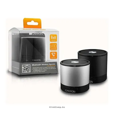 Bluetooth wireless speaker with black color including micro USB cable 3.5mm audio cable battery CNA-BTSP02B fotó