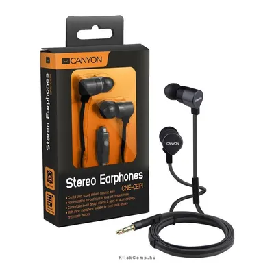 fülhallgató CNE-CEP1S fekete CNE-CEP1B fotó