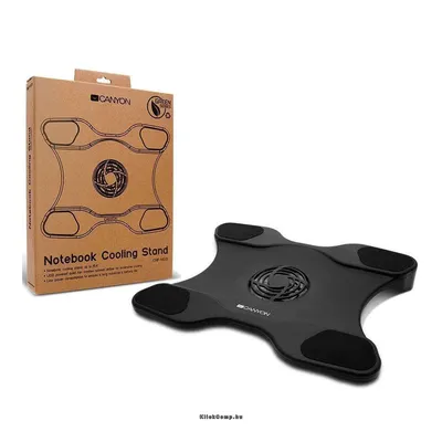 Notebook Cooler , 1600 RPM, Black for 15.4" laptop, Retail CNF-NS01 fotó