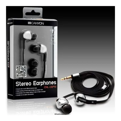 Headphones Cable Chrome Black, Ret. Blister CNL-CEP01 fotó