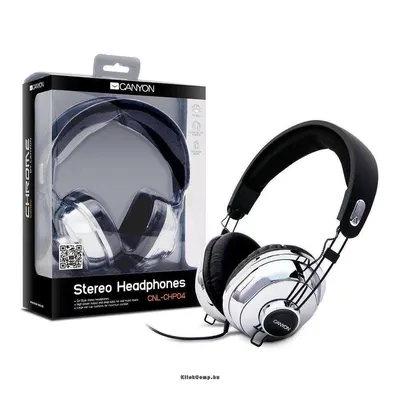 Headphones Cable Chrome Black, Ret. Blister CNL-CHP04 fotó