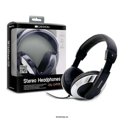 Headphones Cable Chrome Black, Ret. Blister CNL-CHP05 fotó