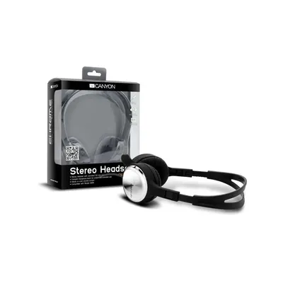 Fejhallgató CANYON + Mikrofon Stereo Headset (2 év gar) - Már nem forgalmazott termék CNL-CHS01 fotó