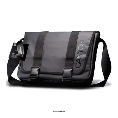 Bag Messenger for 15.6" notebook, Polyvinyl Chloride, Black, Stealth CNL-MBNB09 fotó