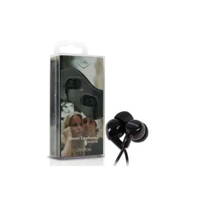 Fülhallgató CANYON  ( 20Hz-20kHz) 1.2m kábel Black - Már nem forgalmazott termék CNR-EP10 fotó