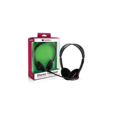 Fejhallgató CANYON HS4 + Mikrofon Stereo Headset (2 év gar) - Már nem forgalmazott termék CNR-HS4 fotó