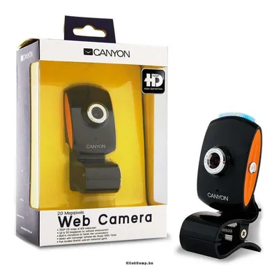 Web Camera 2Mpixel, 1 4", CMOS, USB 2.0 Black Orange CNR-WCAM420HD fotó