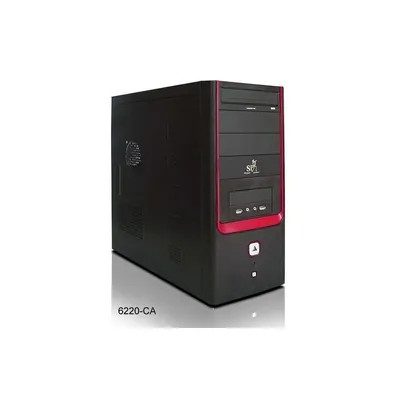 6220-CA 450W 8 cm fekete-piros ATX ház 2 év CODEGEN44517 fotó