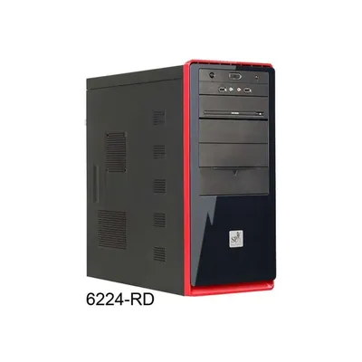 6224-RD 450W 8 cm fekete-piros ATX ház 2 év CODEGEN44518 fotó