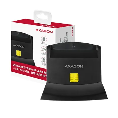 Kártyaolvasó AXAGON CRE-SM2 Smart Card+ID Card Reader+SD microSD SIM - Már nem forgalmazott termék CRE-SM2 fotó