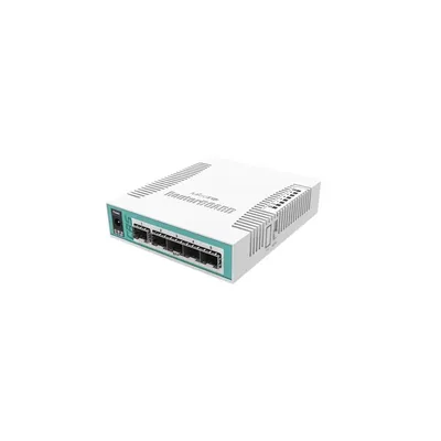 MikroTik CRS106-1C-5S 5xSFP, 1xCombo port SFP GbE LAN asztali CRS106-1C-5S fotó