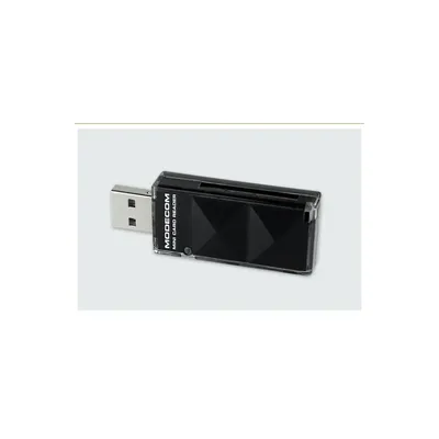 Kártyaolvasó USB hotswap microSD, SD(HC), MiniSD, MMC ModeCom fekete - Már nem forgalmazott termék CR-Mini fotó