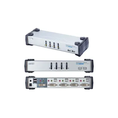 Master View KVM switch USB, DVI + kábelkészlet CS1764 fotó