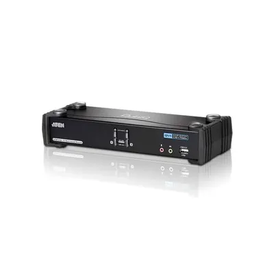 KVM switch 2PC USB DVI +kábel CS1782A fotó