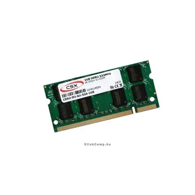 2GB DDR2 notebook memória 533Mhz 1x2GB CSX CSXO-D2-SO-533-2G fotó