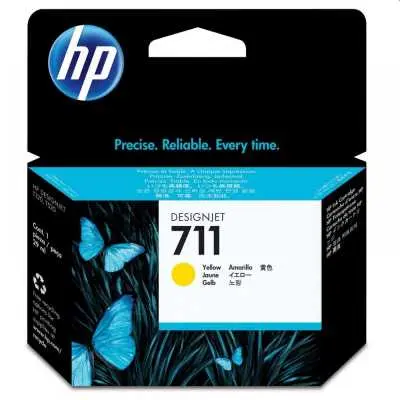 Tintapatron DesignJet T120,T520 nyomtatókhoz, CZ132A HP 711 sárga, 29 ml CZ132A fotó