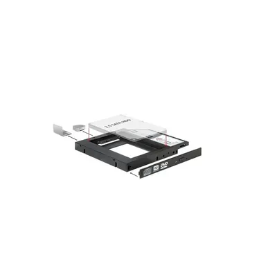 Beépítő Keret 5.25&#34; -> 1 x 2.5&#34; SATA HDD-hez DELOCK-61993 fotó