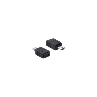 Adapter USB mini male > USB micro A+B female DELOCK-65155 fotó
